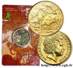 AUSTRALIE 1 Dollar Elisabeth II / World Money Fair “Ampelmann” 2005 
