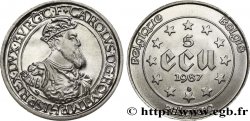 BELGIQUE 5 Ecu Charles Quint 1987 