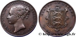 JERSEY 1/13 Shilling Reine Victoria 1861 