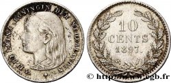 NIEDERLANDE 10 Cents Wilhelmina 1897 Utrecht