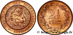 NETHERLANDS 2 1/2 Cents lion couronné 1877 Utrecht