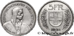 SUIZA 5 Francs Berger des alpes 1931 Berne