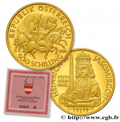 AUSTRIA 500 Schilling Henri II Jasomirgott 1996  MS 