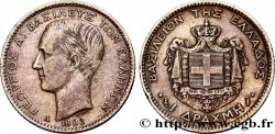 GRÈCE - ROYAUME DE GRÈCE - GEORGES Ier 1 Drachme
 1883 Paris TTB 