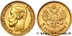 RUSSIE 5 Roubles Nicolas II 1898 Saint-Petersbourg TTB+ 