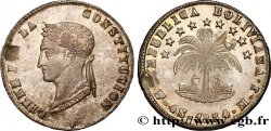 BOLIVIA 4 soles Bolivar 1854 Potosi