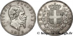 ITALIEN 5 Lire Victor Emmanuel II 1876 Rome