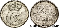 DENMARK 25 Ore monogramme de Christian X roi du Danemark 1919 Copenhague