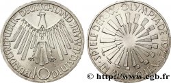 GERMANY 10 Mark XXe J.O. Munich / aigle “IN MÜNCHEN” 1972 Hambourg - J AU 