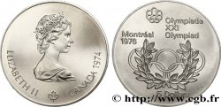 CANADA 5 Dollars JO Montréal 1976 anneaux olympiques 1974 