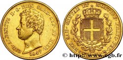 ITALIA - REINO DE CERDEÑA 20 Lire Charles-Albert 1847 Turin