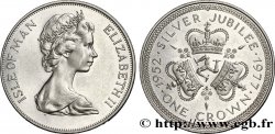 INSEL MAN 1 Crown Elisabeth II, jubilé d’argent 1977 