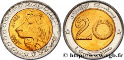 ALGERIA 20 Dinars tête de lion an 1426 2005  MS 