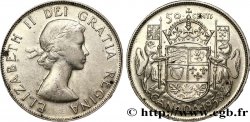 CANADA 50 Cents Elisabeth II 1958 