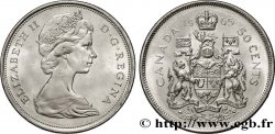 CANADA 50 Cents Elisabeth II 1965 