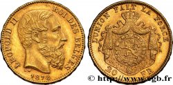BELGIEN 20 Francs Léopold II 1878 Bruxelles
