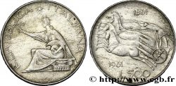 ITALY 500 Lire Centenaire de l’Unité Italienne 1961 Rome XF 