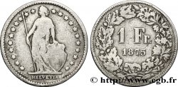 SUIZA 1 Franc Helvetia 1875 Berne