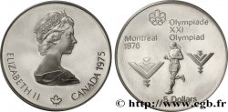 CANADA 5 Dollars Proof JO Montréal 1976 marathon 1975 