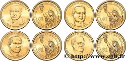 ESTADOS UNIDOS DE AMÉRICA Lot de quatre monnaies présidentielles 2014 2014 Philadelphie