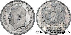 MONACO Essai de 5 Francs Louis II 1945 Paris