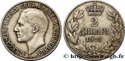 YUGOSLAVIA 2 Dinara Alexandre Ier 1925 Bruxelles XF 