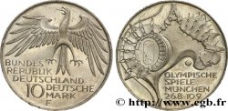 GERMANY 10 Mark / XXe J.O. Munich - Stade Olympique 1972 Stuttgart AU 