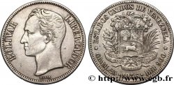 VENEZUELA 5 Bolivares Simon Bolivar 1936 Philadelphie XF 