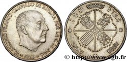 SPAIN 100 Pesetas Francisco Franco (1966 dans les étoiles) 1966 Madrid AU 