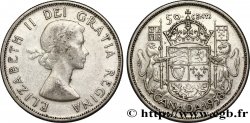 CANADA 50 Cents Elisabeth II 1958 