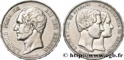 BELGIEN 5 Francs mariage du Duc et de la Duchesse de Brabant 1853 