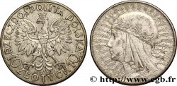 POLAND 10 Zlotych reine Jadwiga 1932 Varsovie VF 
