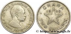 GHANA 2 Shillings Kwame Nkrumah / étoile 1958  XF 
