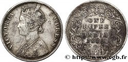 BRITISH INDIA 1 Roupie Victoria buste de type C 1889 Bombay