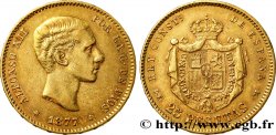 SPAIN 25 Pesetas Alphonse XII 1877 Madrid