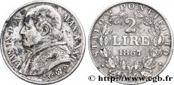 VATICAN ET ÉTATS PONTIFICAUX 2 Lire Pie IX an XXII 1867 Rome