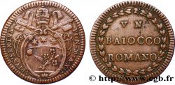 VATICAN AND PAPAL STATES 1 Baiocco au nom de Pie VI an XI 1786 Rome