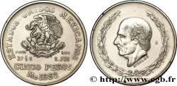 MESSICO 5 Pesos Miguel Hidaldo y Costilla / aigle 1952 Mexico