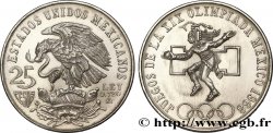 MÉXICO 25 Pesos Jeux Olympiques de Mexico 1968 Mexico
