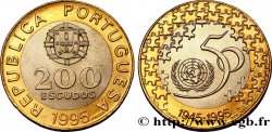 PORTUGAL 200 Escudos 50e anniversaire des Nations Unies 1995  fST 