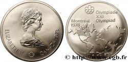 CANADá
 10 Dollars JO Montréal 1976 carte du Monde 1973 