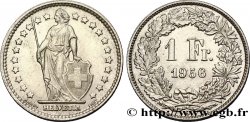SWITZERLAND 1 Franc Helvetia 1956 Berne AU 