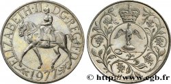 ROYAUME-UNI 25 New Pence jubilé d’argent d’Elisabeth II 1977 