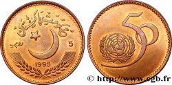PAKISTAN 5 Roupies 50e anniversaire de l’ONU 1995  MS 