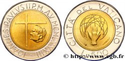 VATICAN AND PAPAL STATES 500 Lire Jean Paul II an V / création de l’univers 1983 Rome MS 