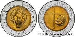 VATICAN ET ÉTATS PONTIFICAUX 500 Lire Jean Paul II an V / création de l’univers 1983 Rome