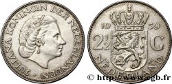 NETHERLANDS 2 1/2 Gulden Juliana 1959 Utrecht AU 