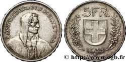 SCHWEIZ 5 Francs Berger des alpes / bouclier suisse 1933 Berne - B SS 