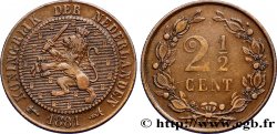 NIEDERLANDE 2 1/2 Cents lion couronné 1881 Utrecht fVZ 
