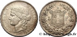 SUISSE 5 Francs Helvetia 1907 Berne TTB+ 